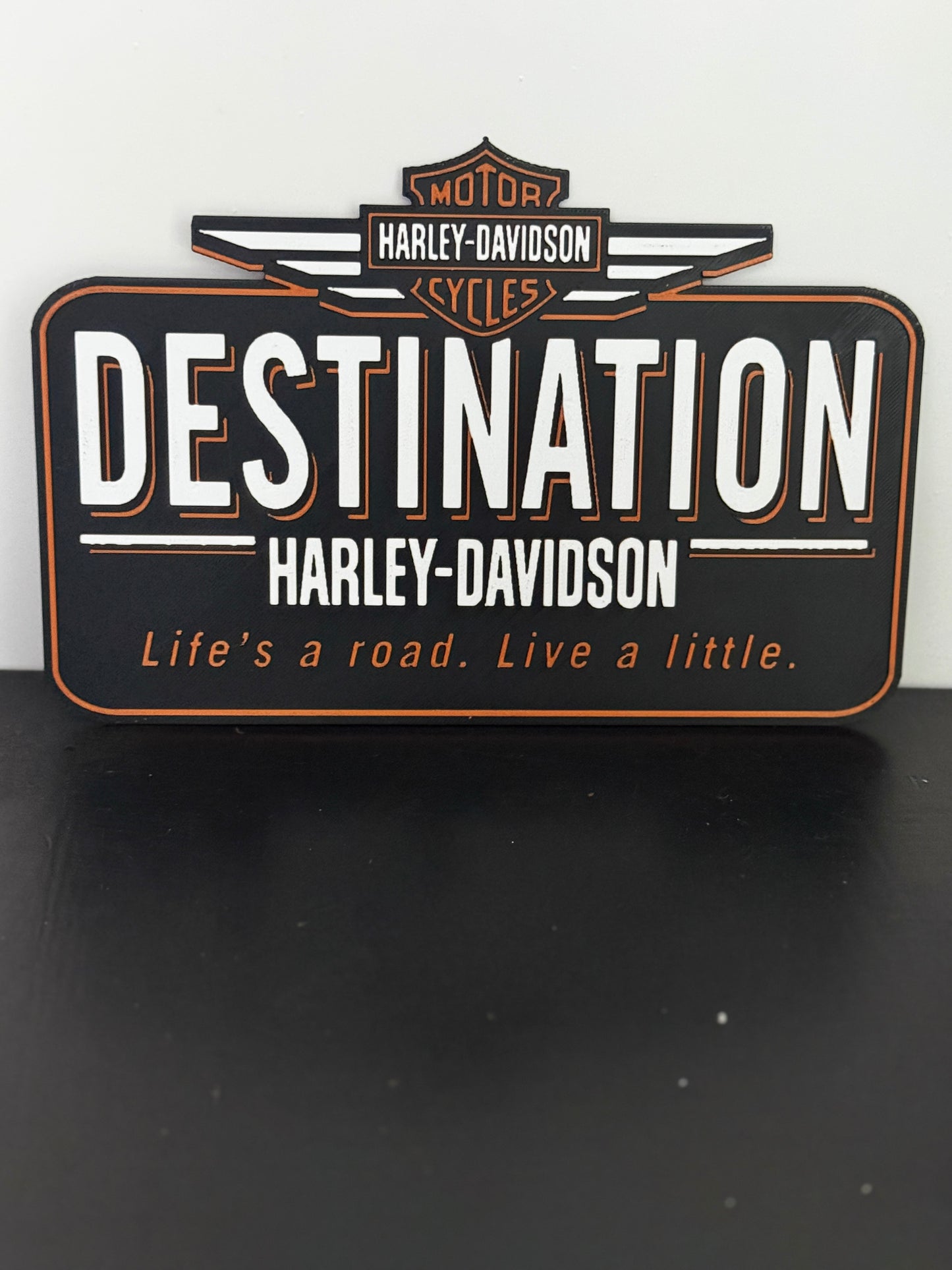 Hueforge vintage Harley Davidson