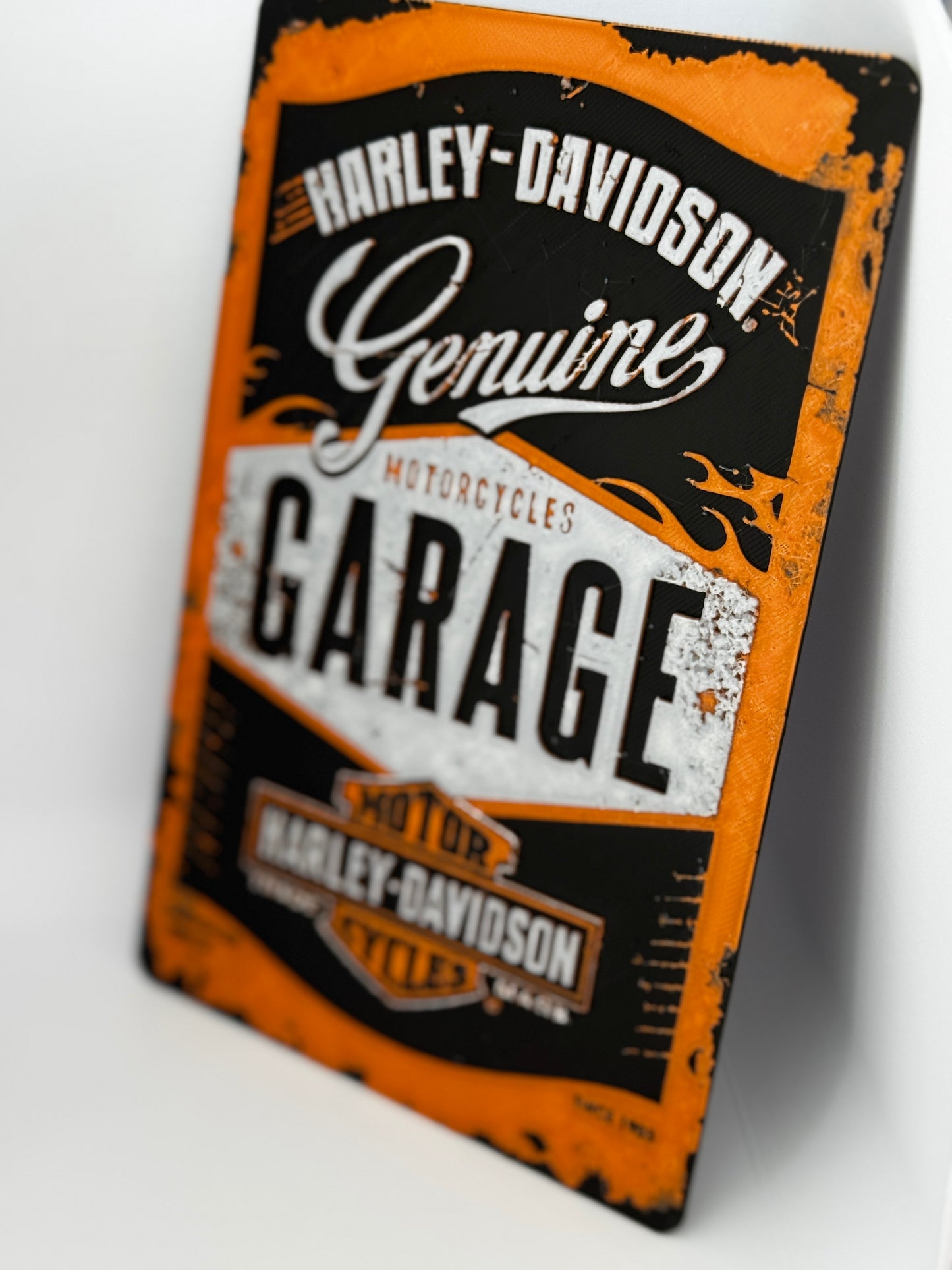 Hueforge vintage Harley Davidson