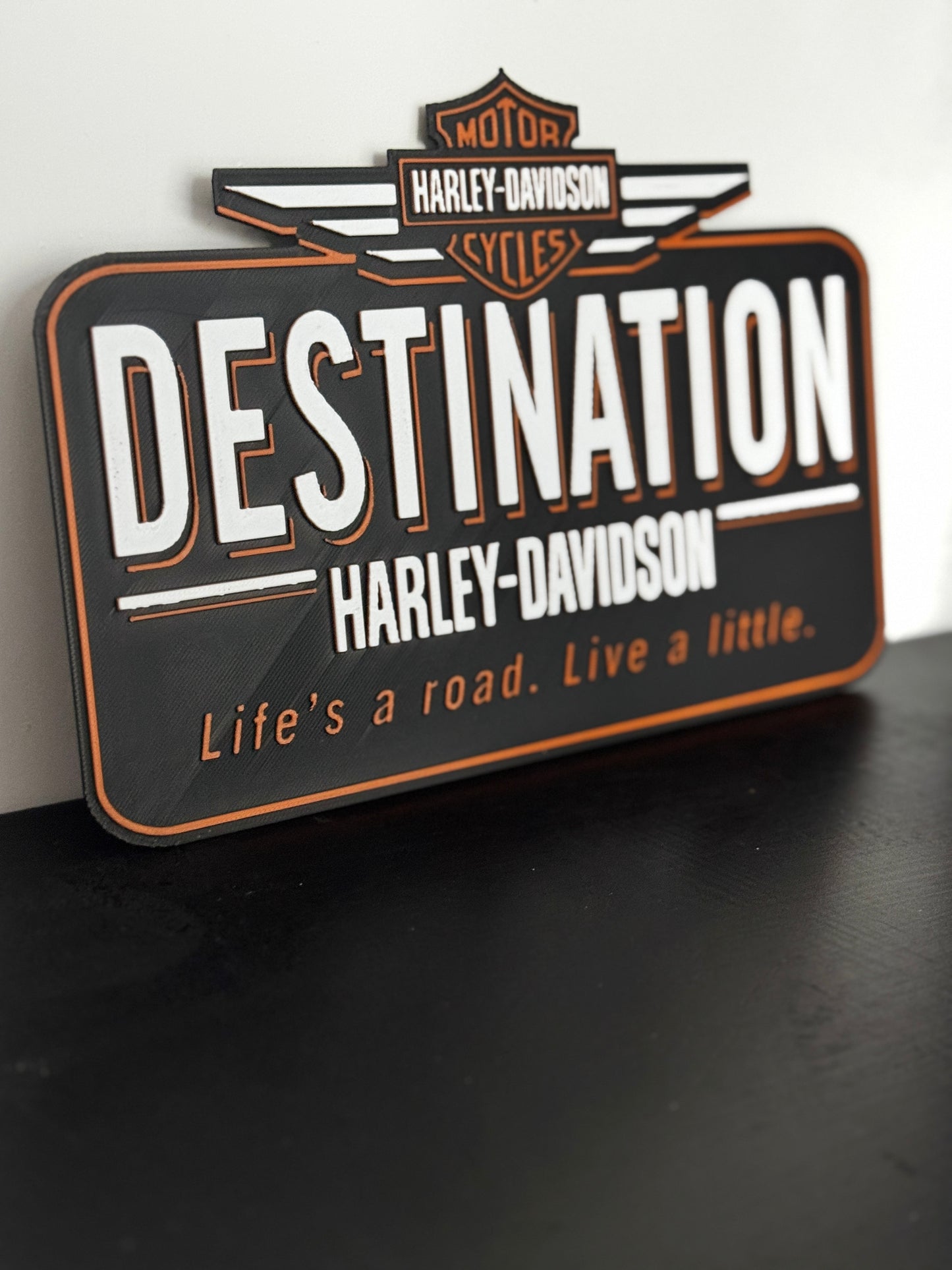 Hueforge vintage Harley Davidson