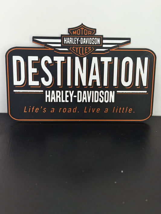 Hueforge vintage Harley Davidson