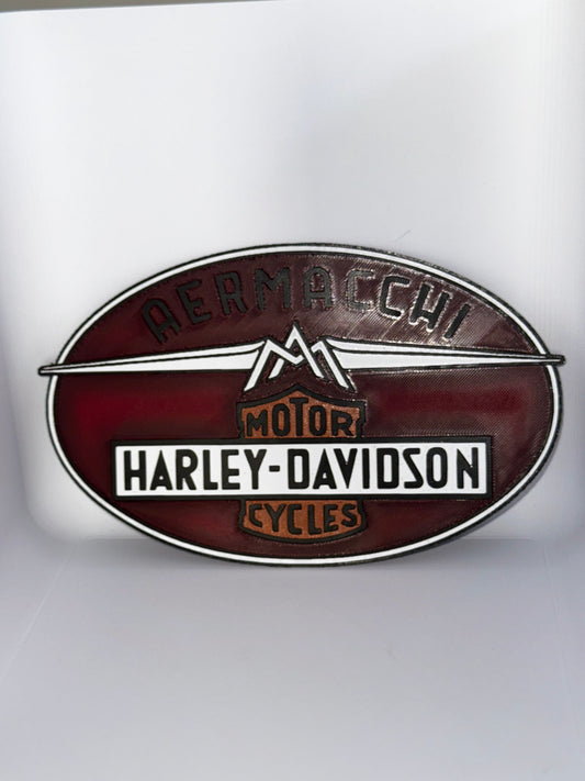 Hueforge vintage Harley Davidson