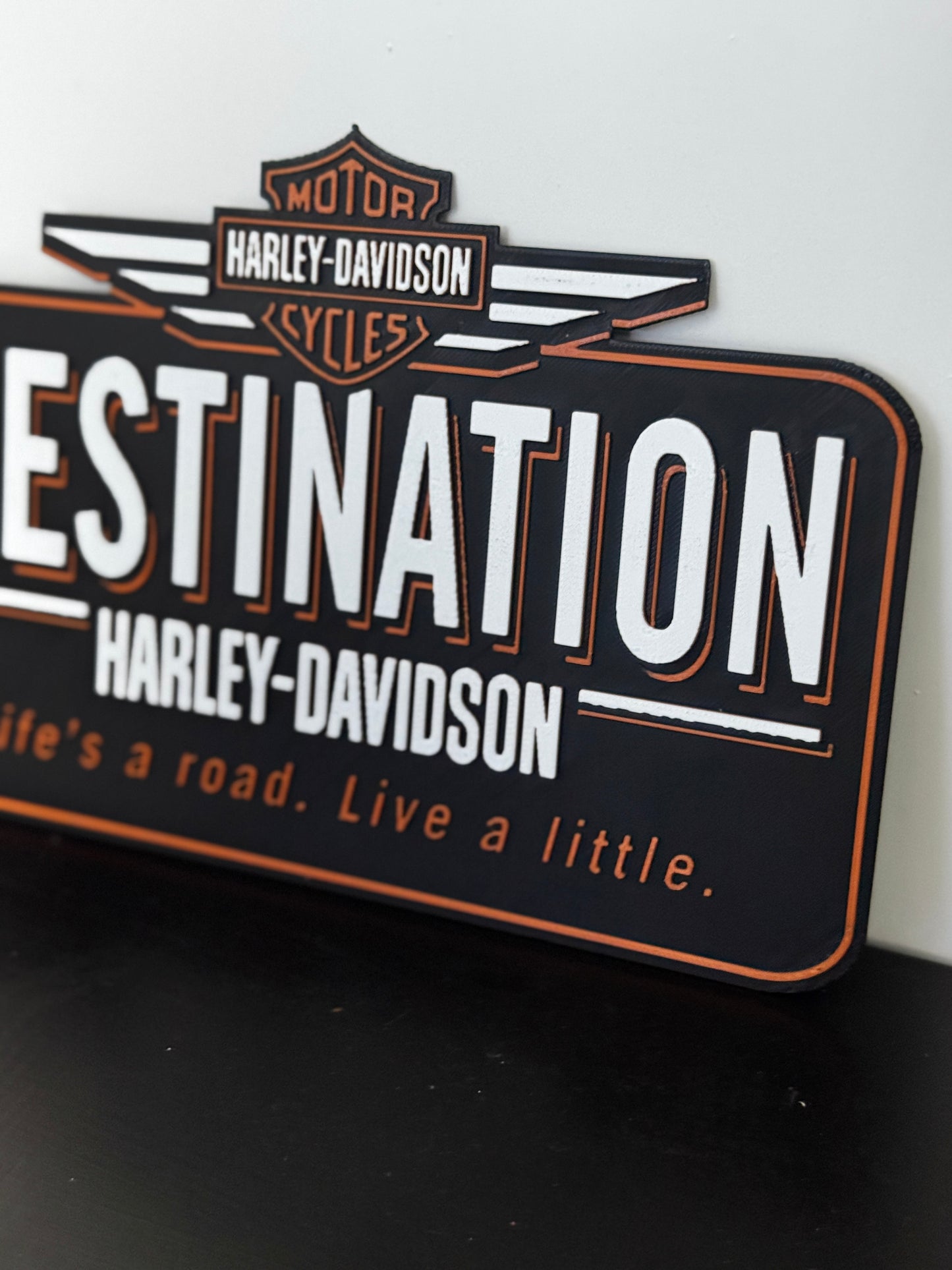 Hueforge vintage Harley Davidson