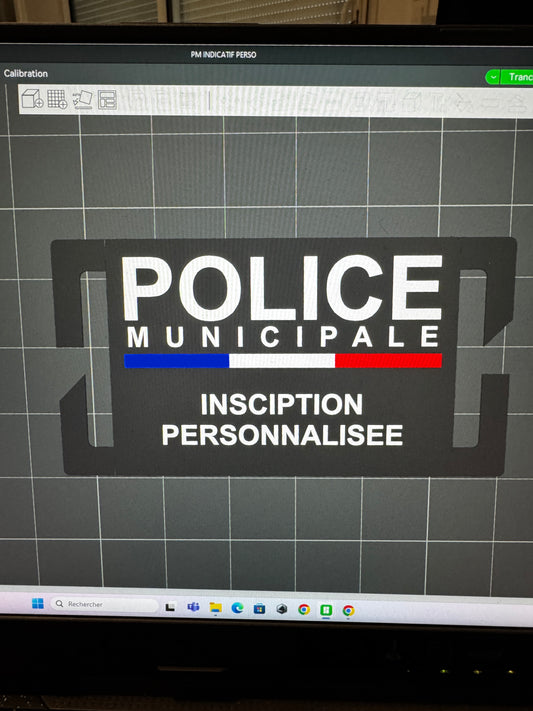 Décoration Police Municipale, personnalisable